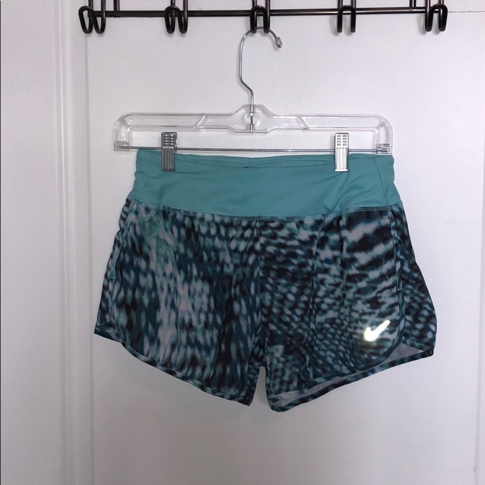 Nike blue patterned shorts